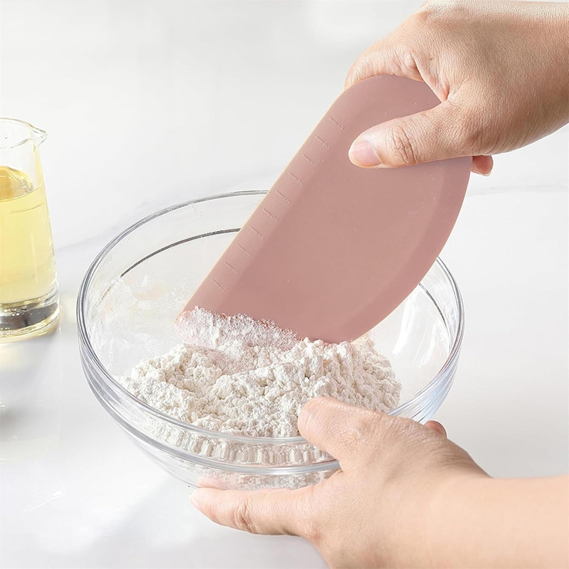 Silicone Bowl Scraper Flexible - đánh giá và giá Dough Scraper Curved