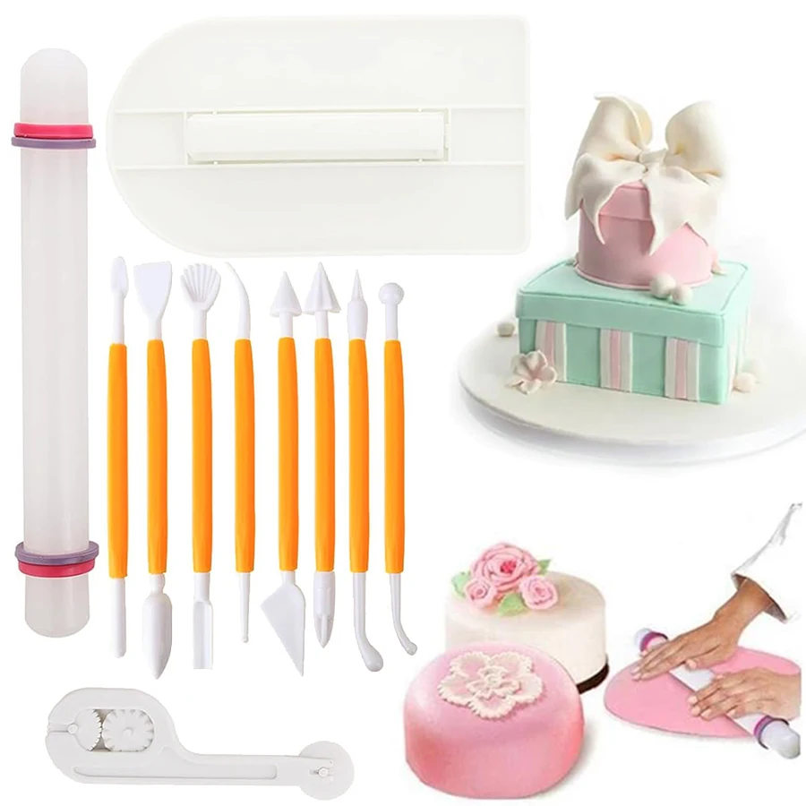 11pcs Fondant Tools Set Cake D - đánh giá và giá Fondant Smoother Set