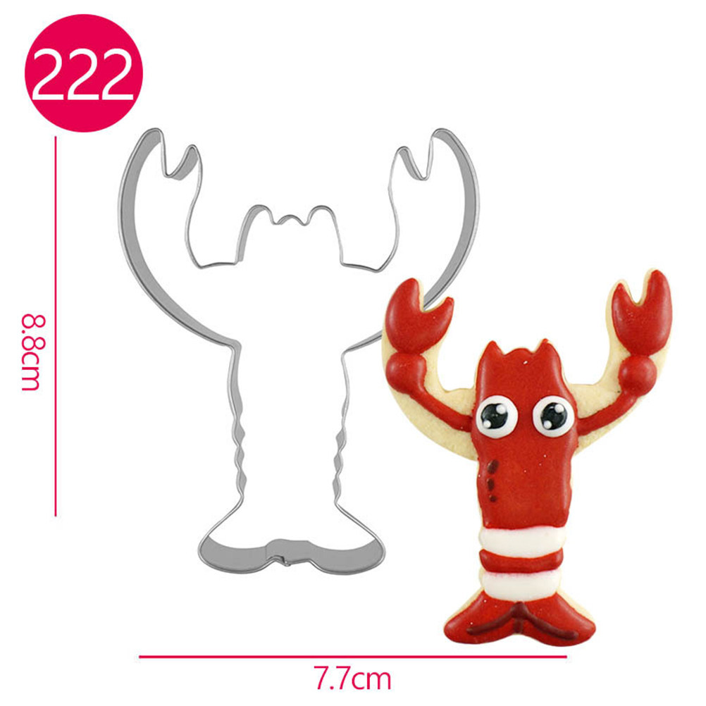 4pcs Lobster Shape Cookie Cutt - đánh giá và giá Kitchen Bakery