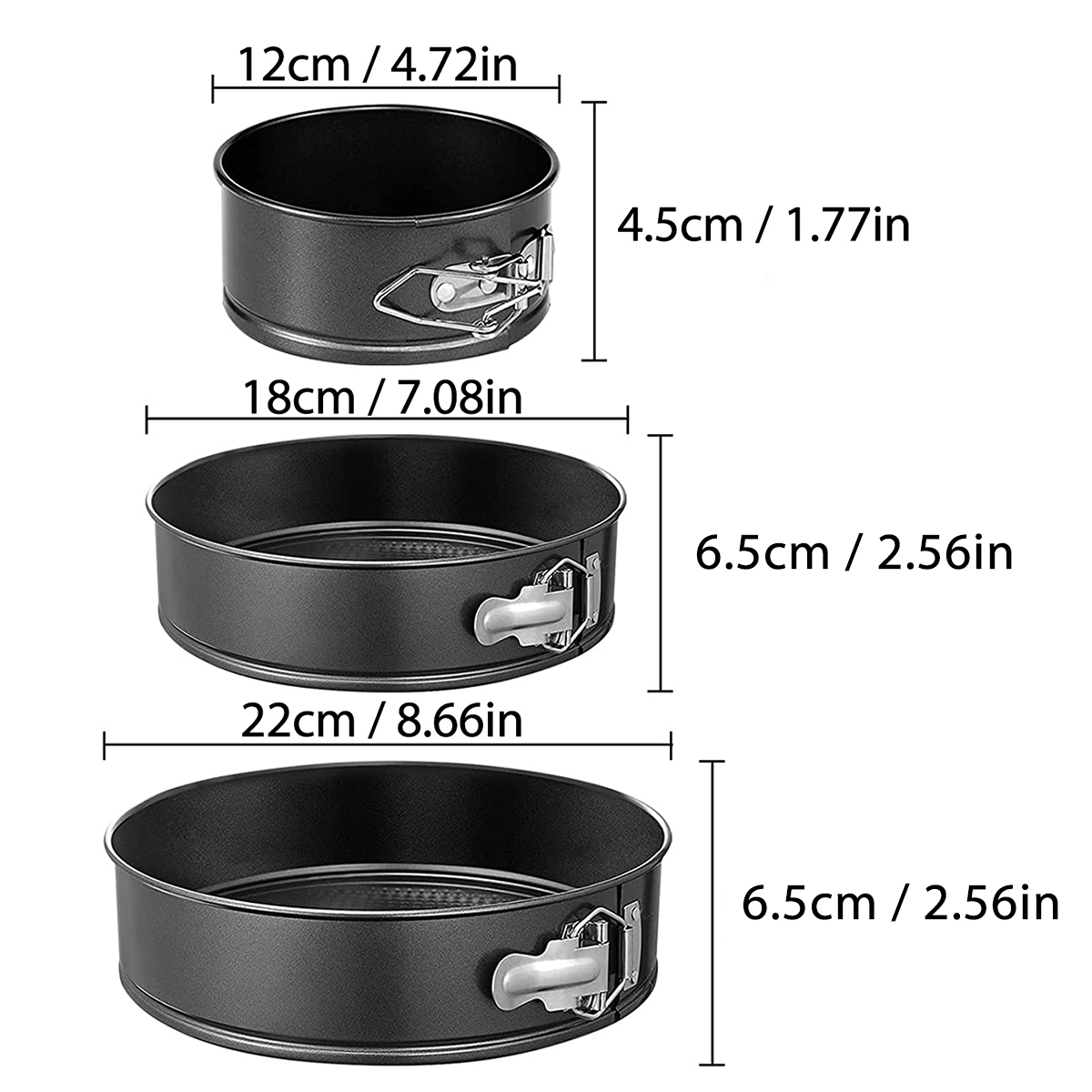 1PC, 3PCS Cake Pan Set, Round  - đánh giá và giá Kitchen And Baking Equipment
