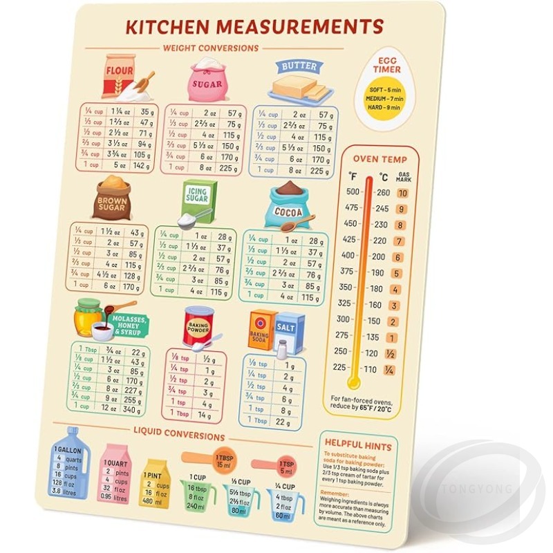 Kitchen Conversion Chart Magne - đánh giá và giá Kitchen Baking Conversion Chart
