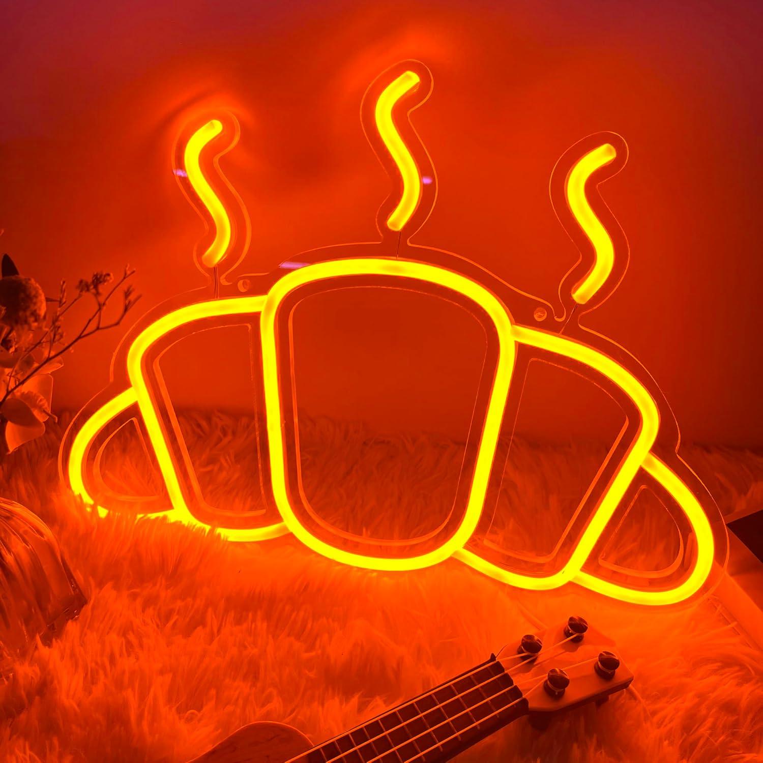 Croissant Neon Sign USB Powere - đánh giá và giá Kitchen Bakery