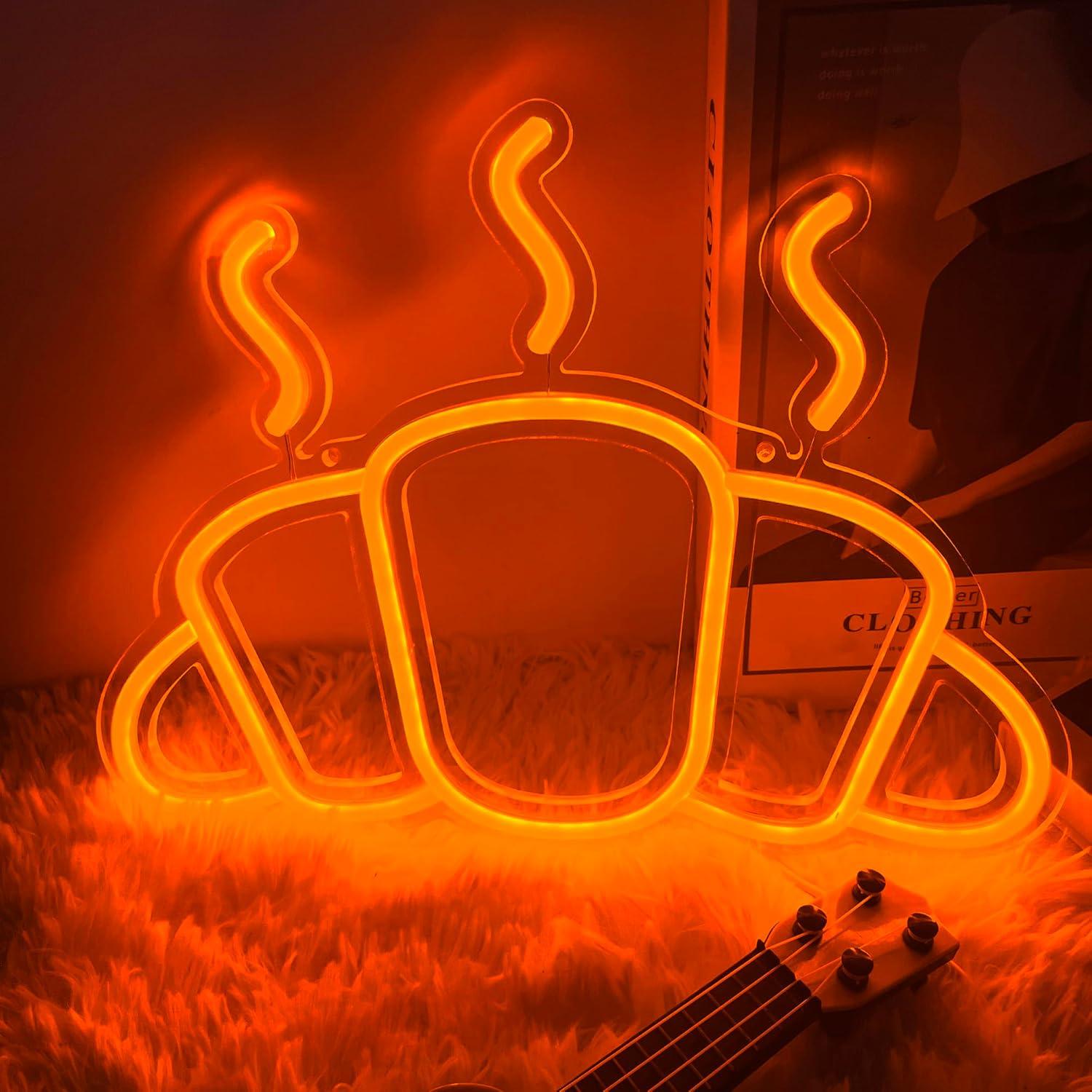 Croissant Neon Sign USB Powere - đánh giá và giá Kitchen Bakery