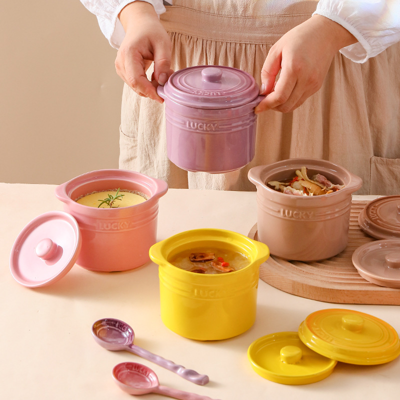 Double Lid Ceramic Bowl,Bird's - đánh giá và giá Kitchen Baking Utensil