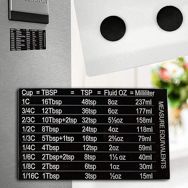 Kitchen Baking Magnetic Measur - đánh giá và giá Kitchen Baking Conversion Chart