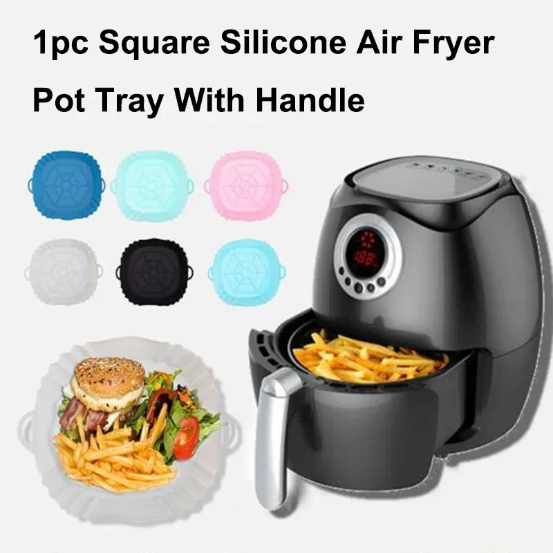 1PC Silicone Air Fryer Basket, - đánh giá và giá Kitchen And Baking Equipment