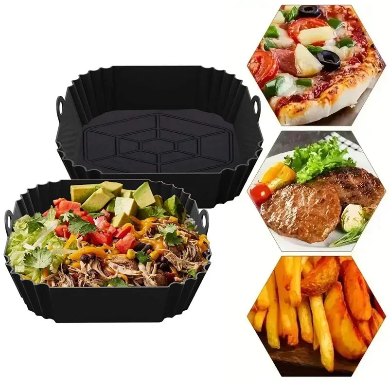 1PC Silicone Air Fryer Basket, - đánh giá và giá Kitchen And Baking Equipment