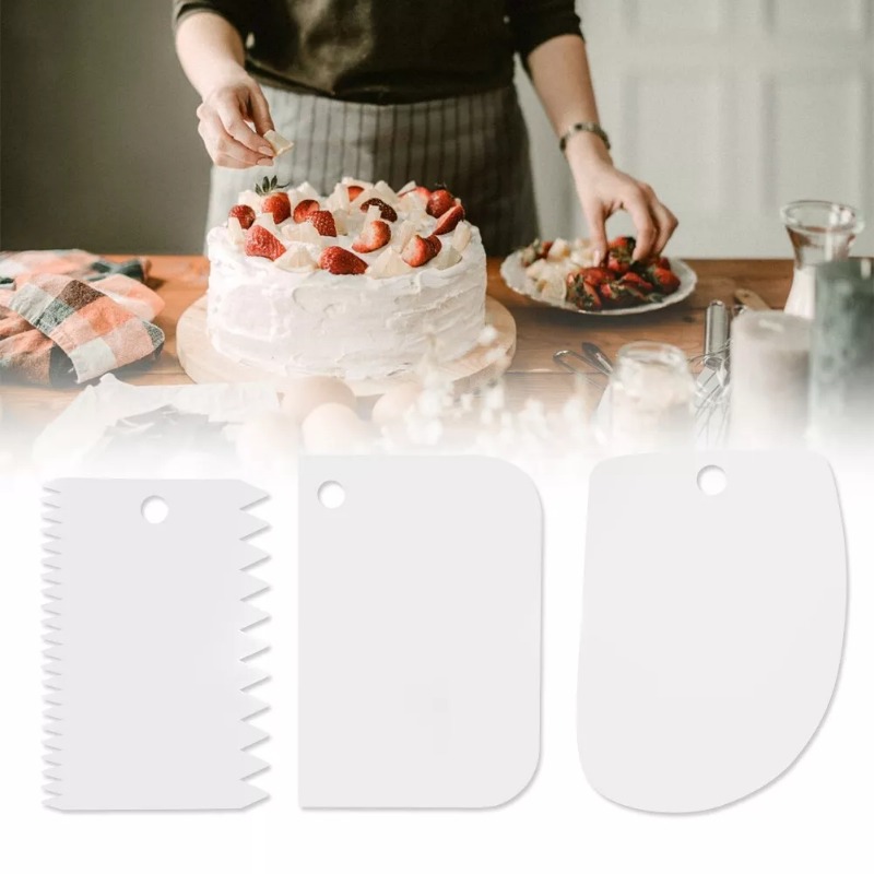 Plastic Cake Scraper Set Bakin - đánh giá và giá Fondant Smoother Set