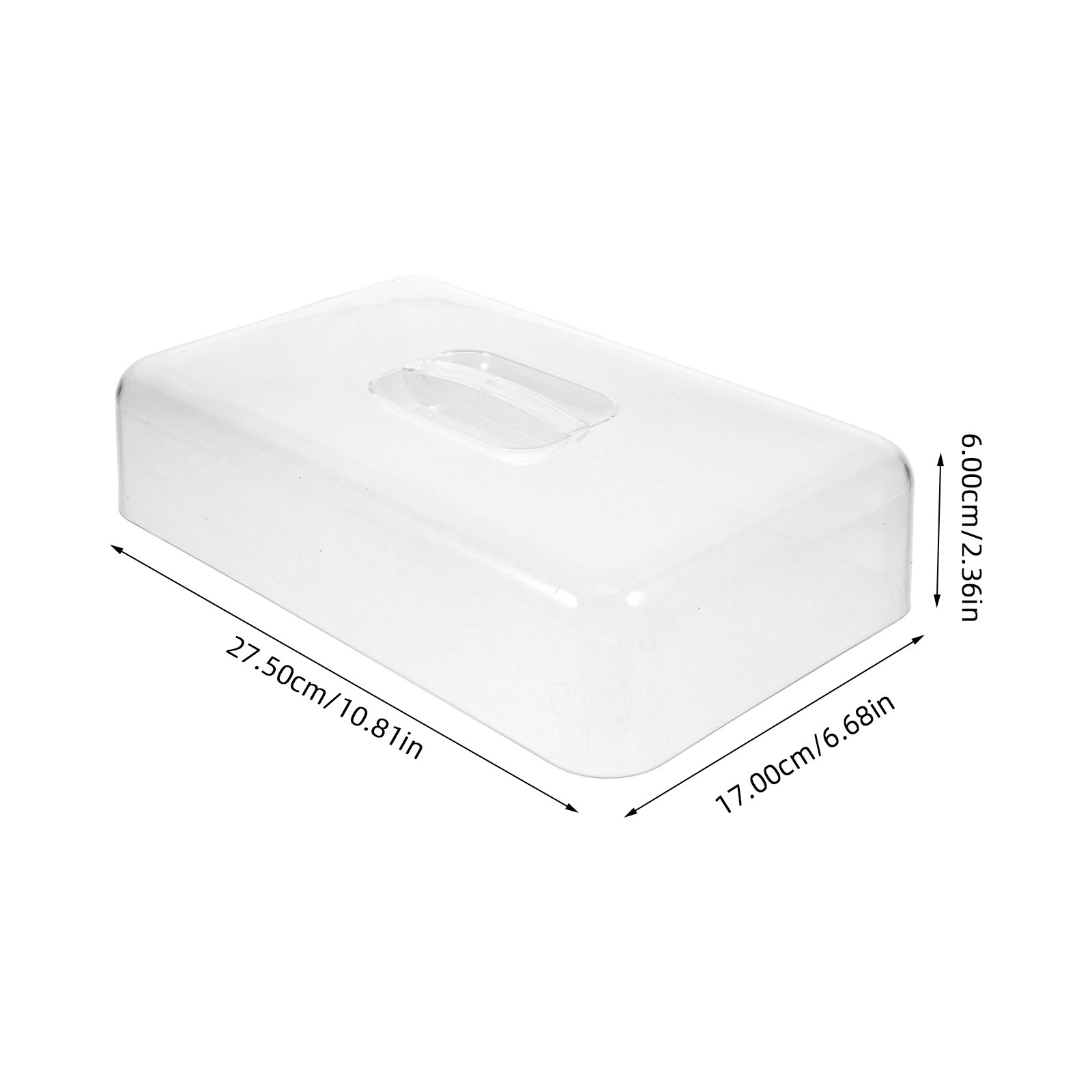 2Pcs Clear Acrylic Rectangular - đánh giá và giá Kitchen Bakery