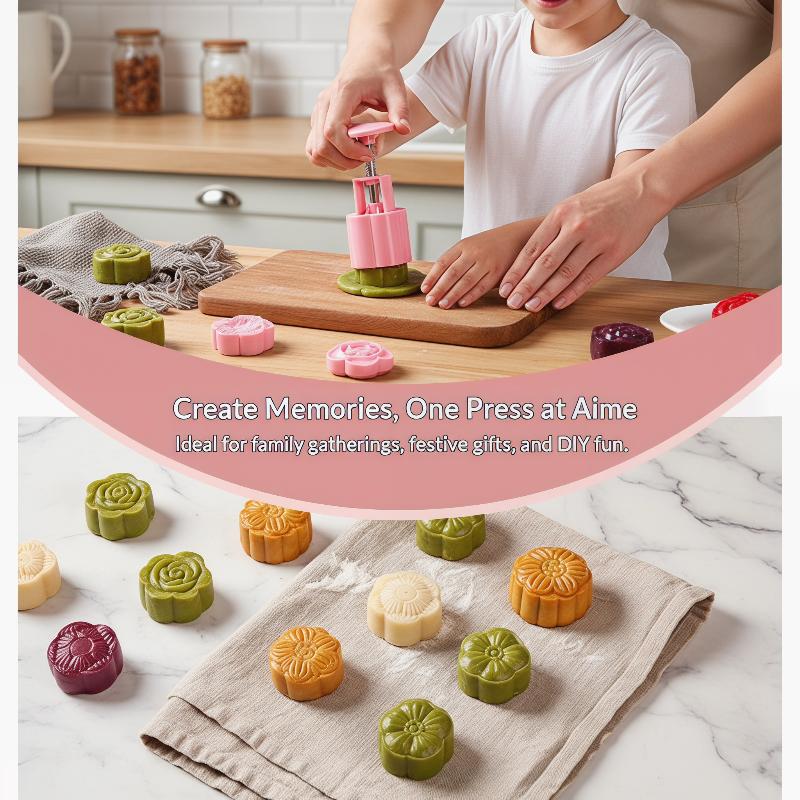 DIY Mooncake Mold 1 Set Plasti - đánh giá và giá Kitchen Baking Torch
