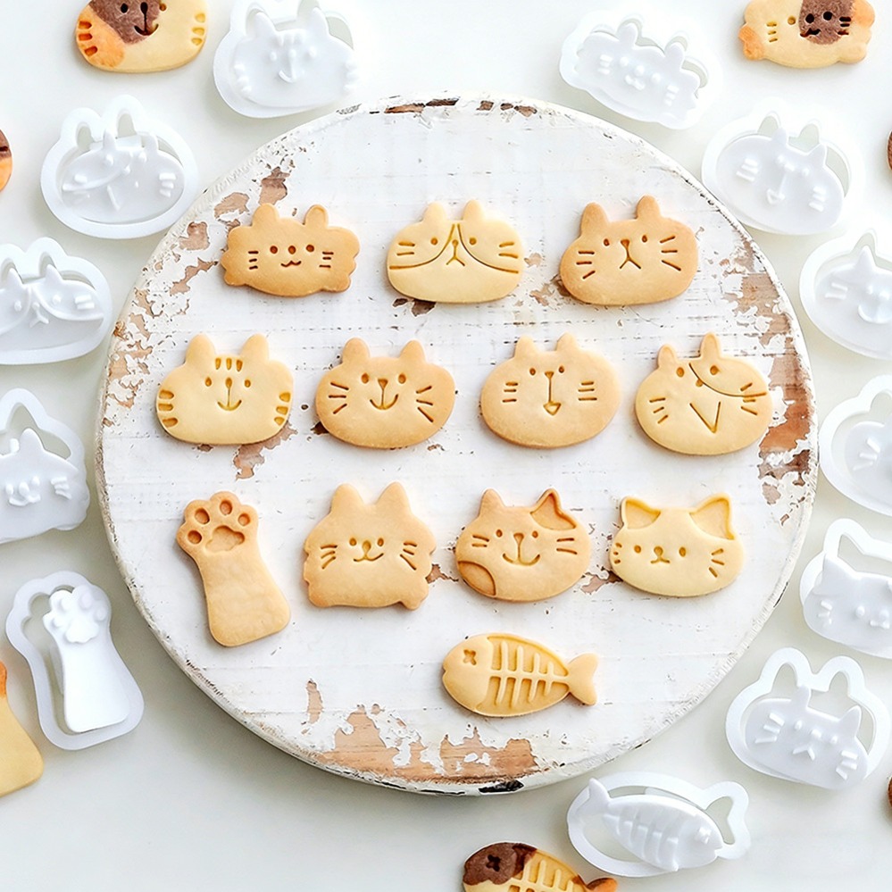 Cute Kitten DIY Stamp Cookie C - đánh giá và giá Kitchen Accessories For Baking