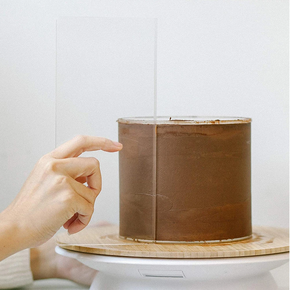 4 Sizes Acrylic Cake Scraper C - đánh giá và giá Fondant Smoother Set