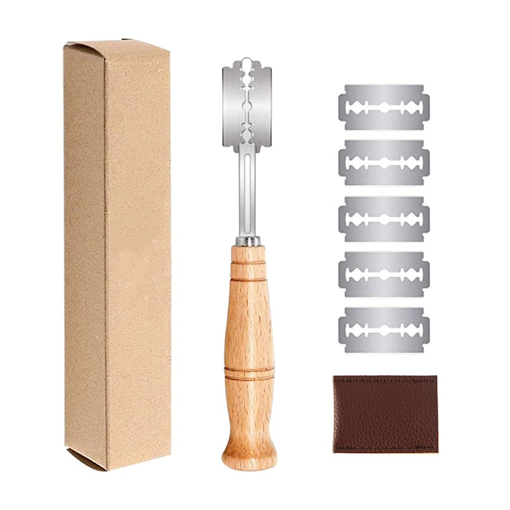 Plastic/Wooden Bread Lame Tool - đánh giá và giá Dough Scraper Curved