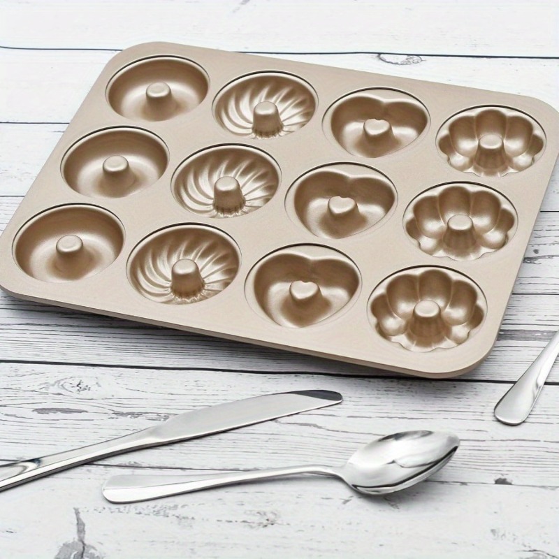 1Pc Donut Baking Pan, 12 Cavit - đánh giá và giá Kitchen Baking Essentials